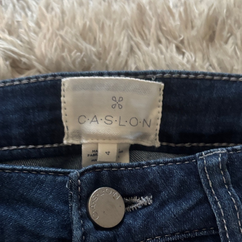 NWT size 4 Caslon Dark Blue Skinny Jeans - Picture 5 of 5